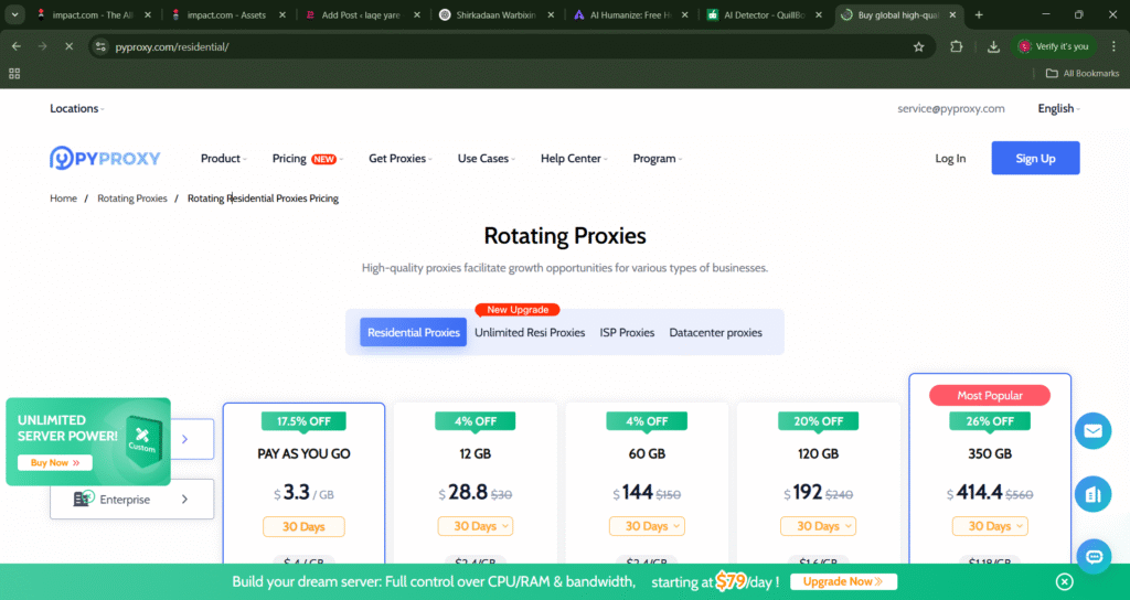 PYPROXY Pricing